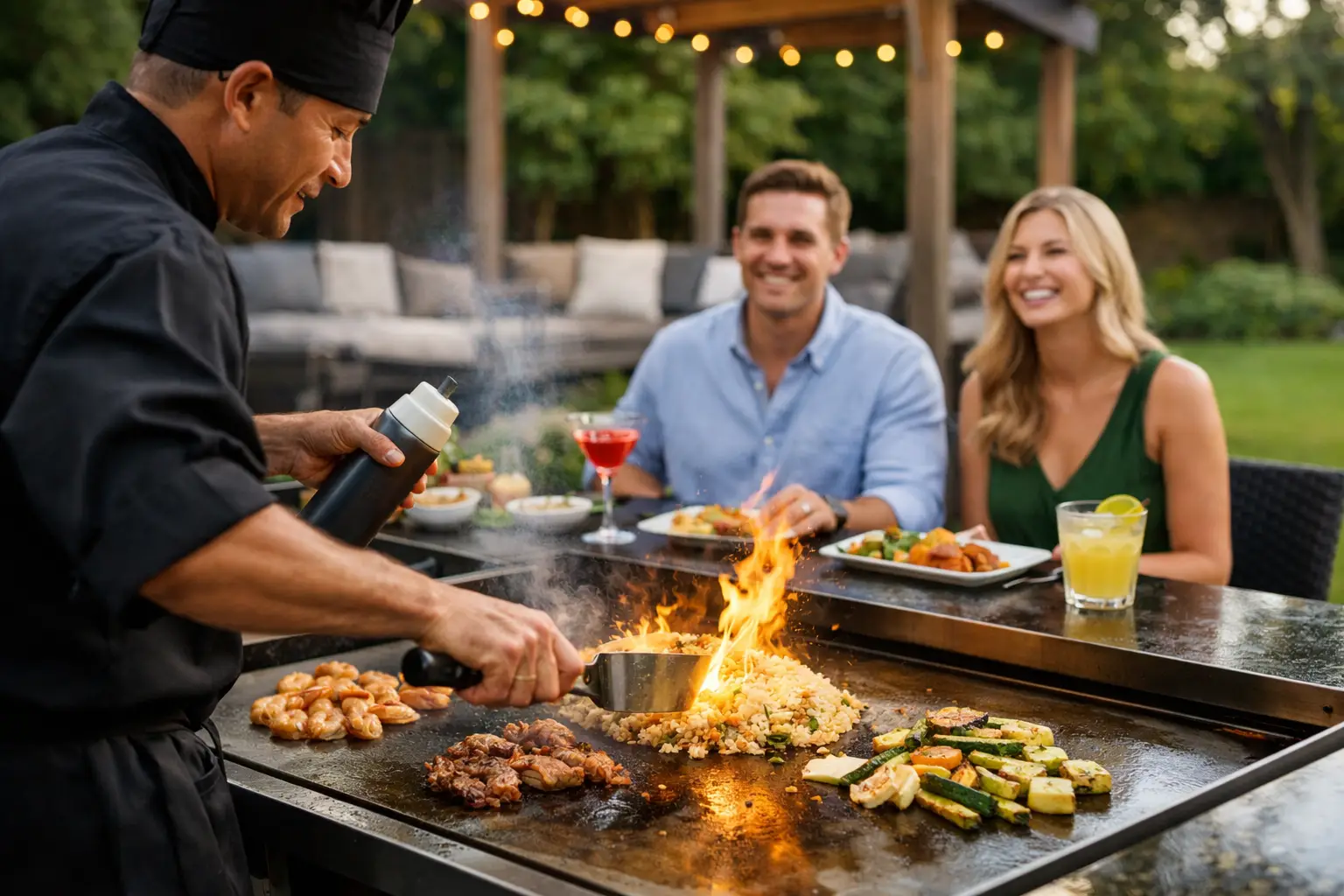 How to Book Backyard Hibachi Chef Services