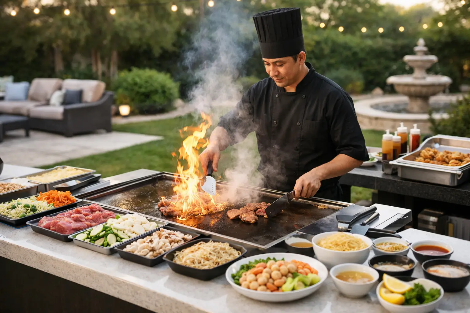 What Space Does Hibachi Catering Need at Home?