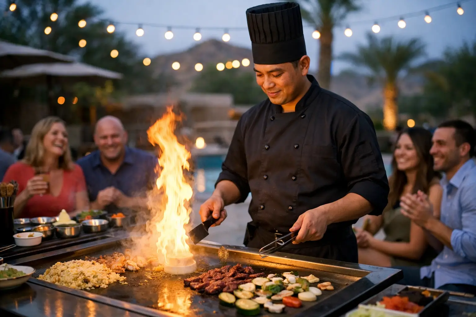 At Home Hibachi Chef Phoenix AZ for Big Parties