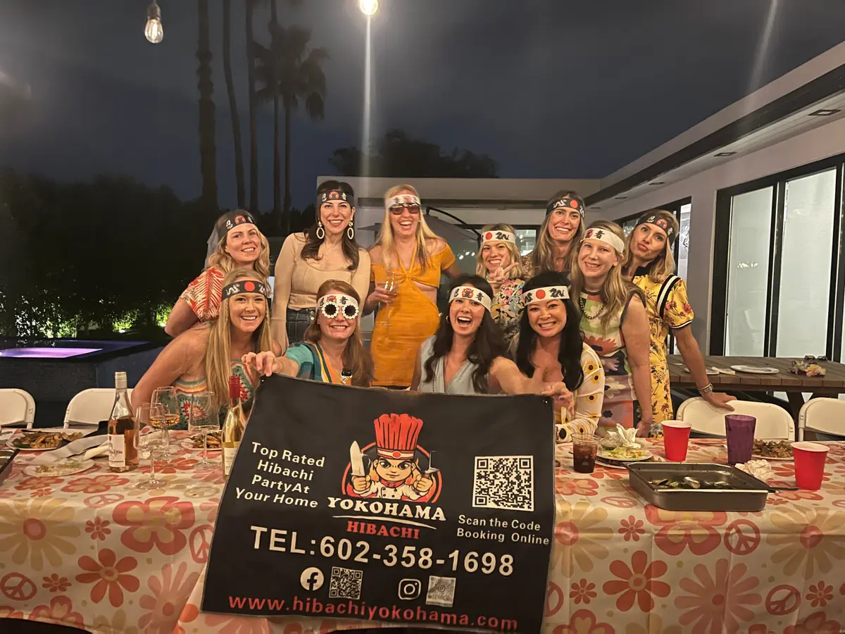 Hibachi catering Arizona birthday celebration