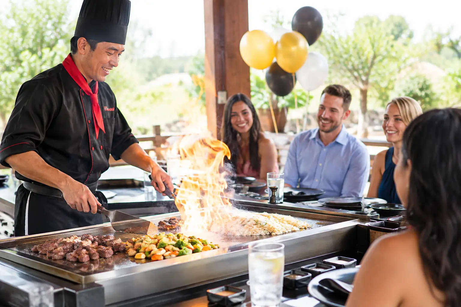 Hibachi Catering Birthday Party Example Plan