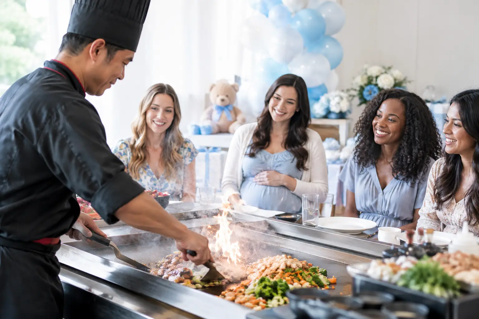 Hibachi Catering for a Baby Shower Party